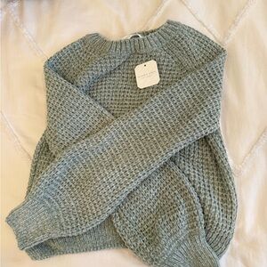 Altar'd State Women's Knit Sweater in Soft Blue